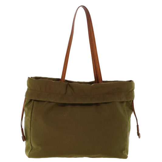 PRADA Tote Bag Nylon Khaki Auth