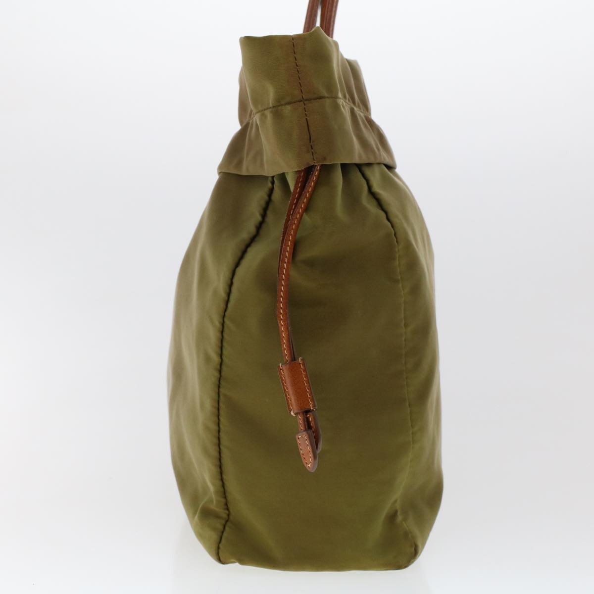 PRADA Tote Bag Nylon Khaki Auth