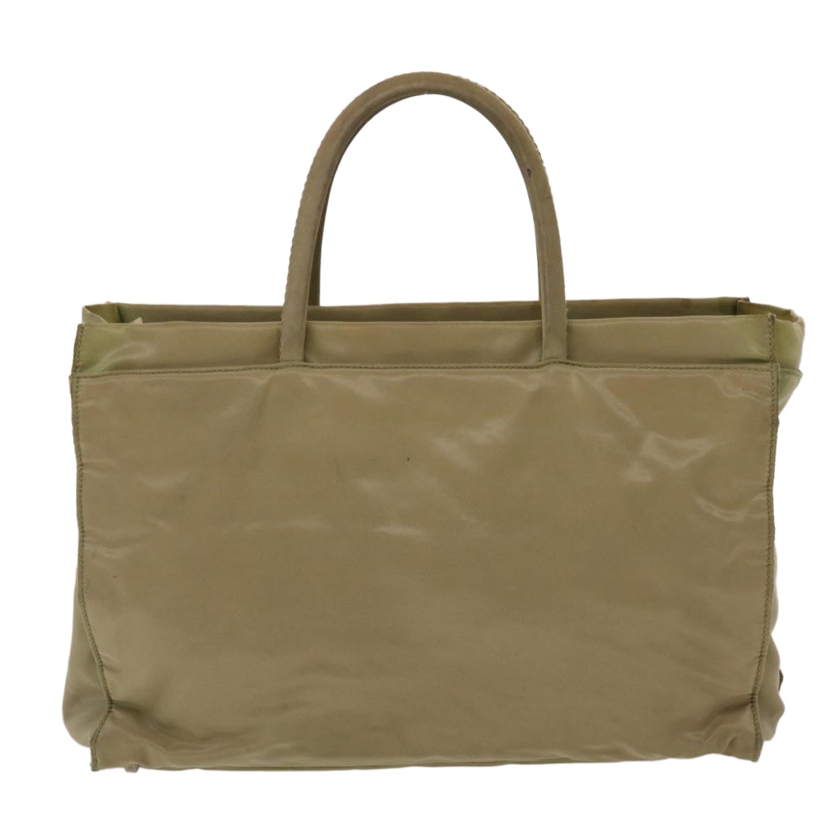 Prada Hand Bag Nylon Khaki