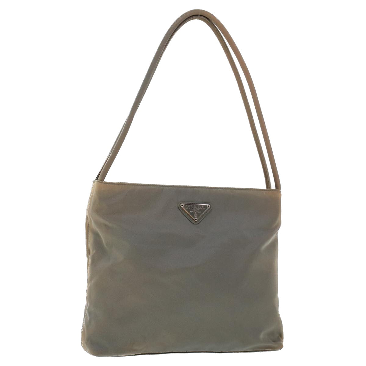 Prada Shoulder Bag Nylon Gray