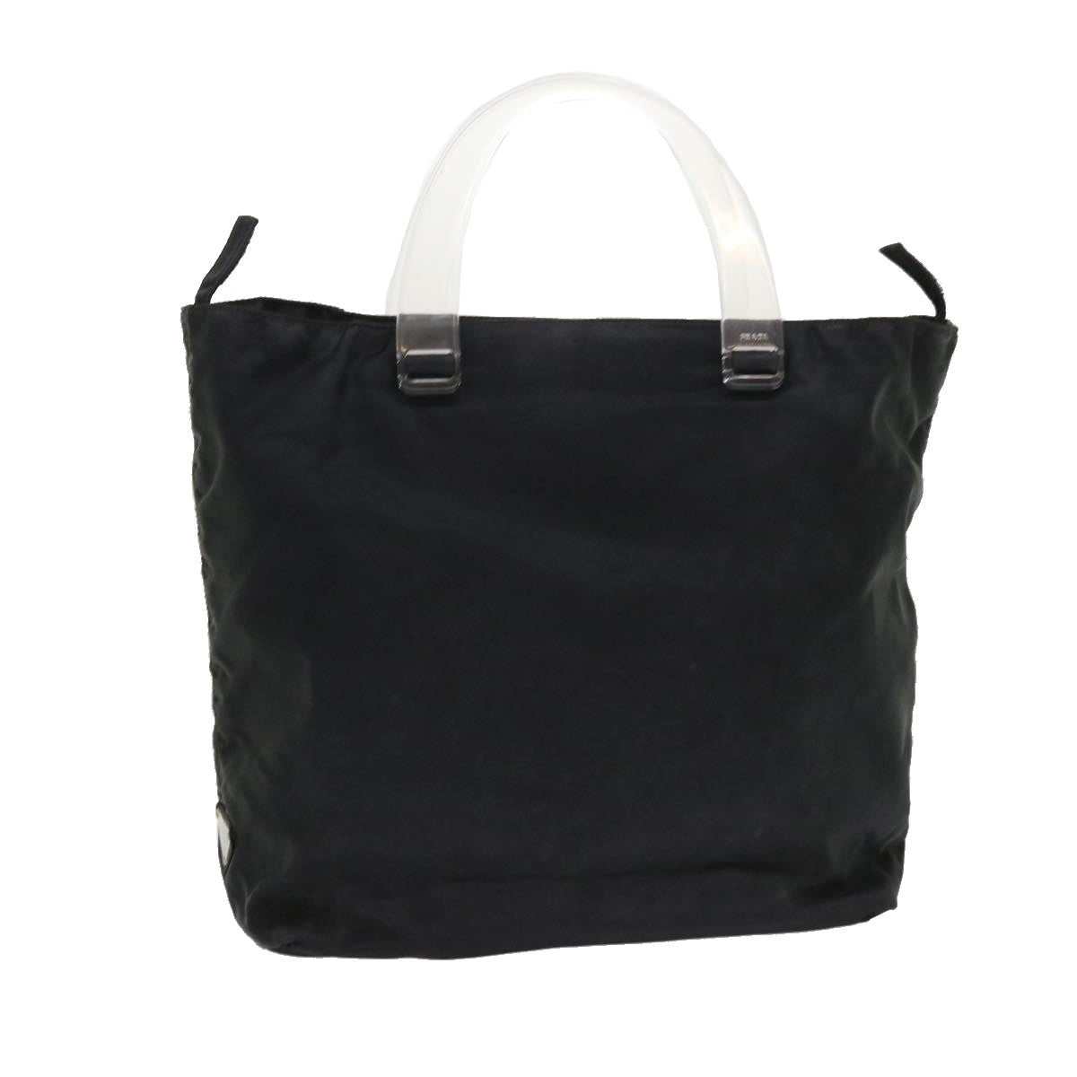 Prada Hand Bag Nylon Black