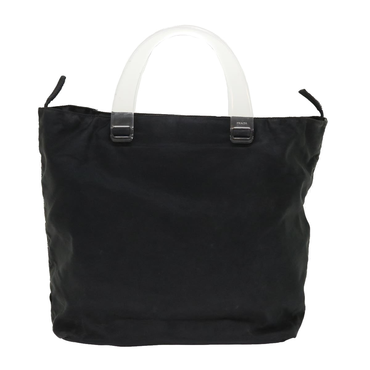 Prada Hand Bag Nylon Black