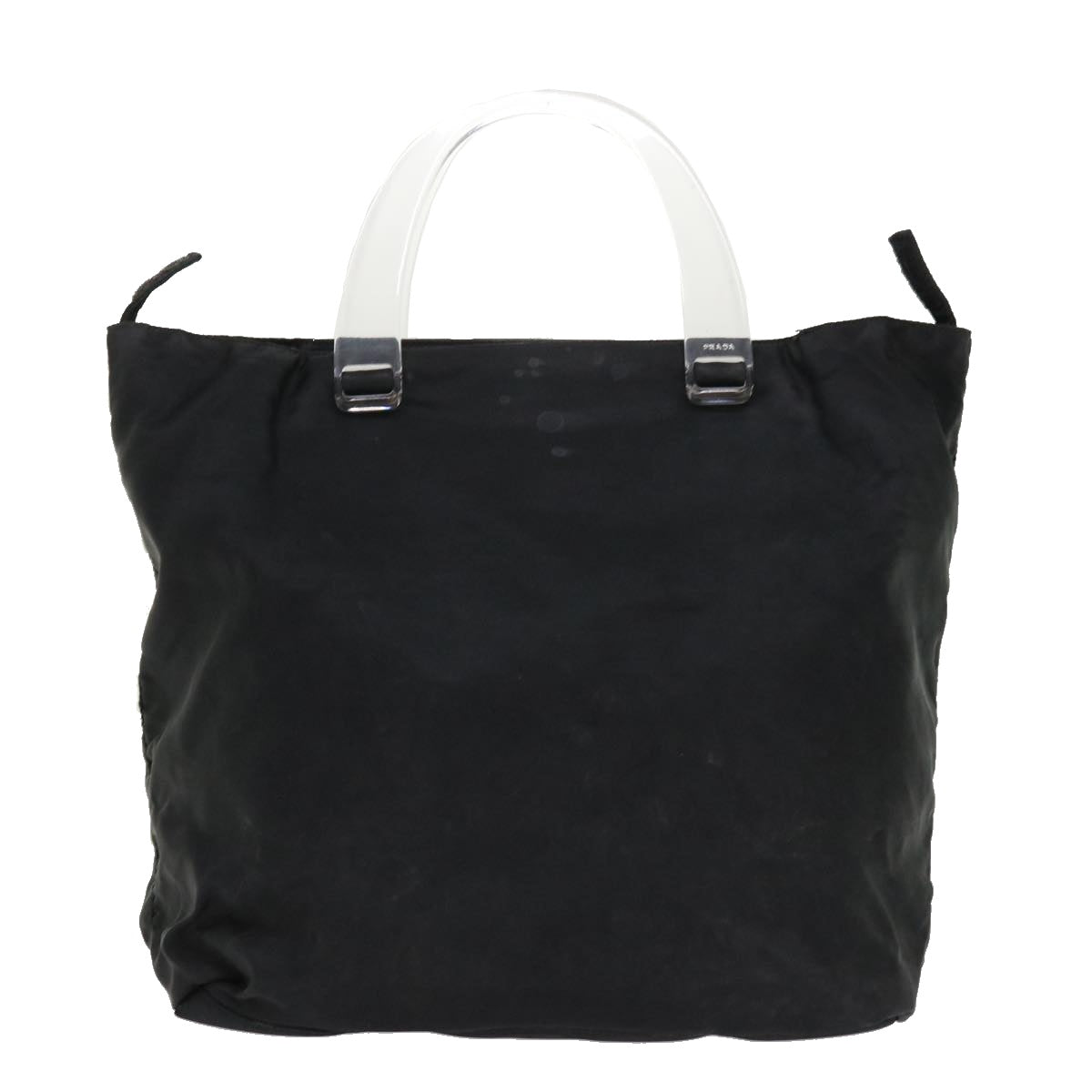 Prada Hand Bag Nylon Black