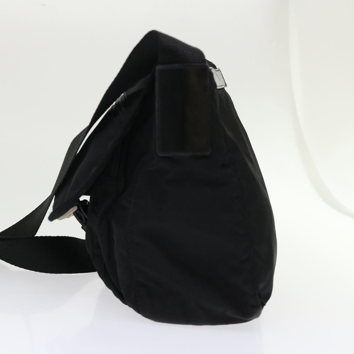 PRADA Shoulder Bag Nylon Black Auth