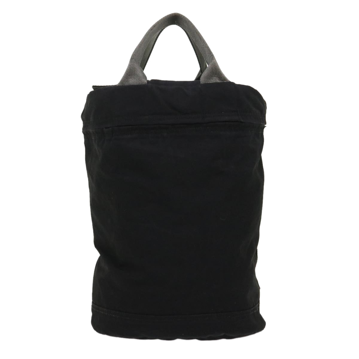 Prada Hand Bag Nylon Black Red