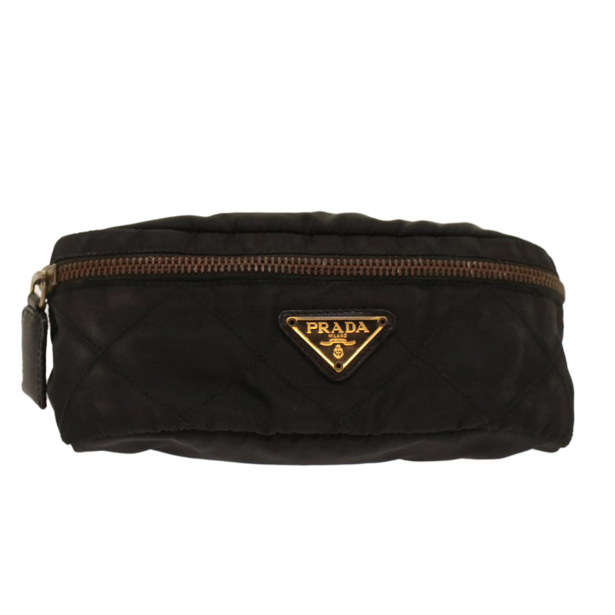 Prada Chain Shoulder Bag Nylon Black
