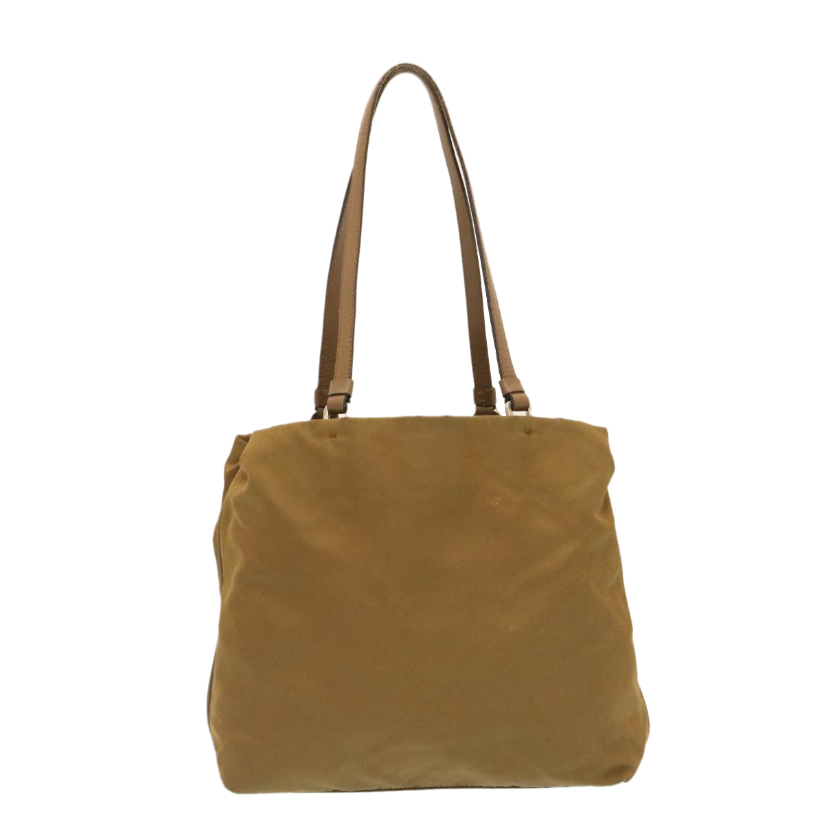Prada Hand Bag Nylon Brown