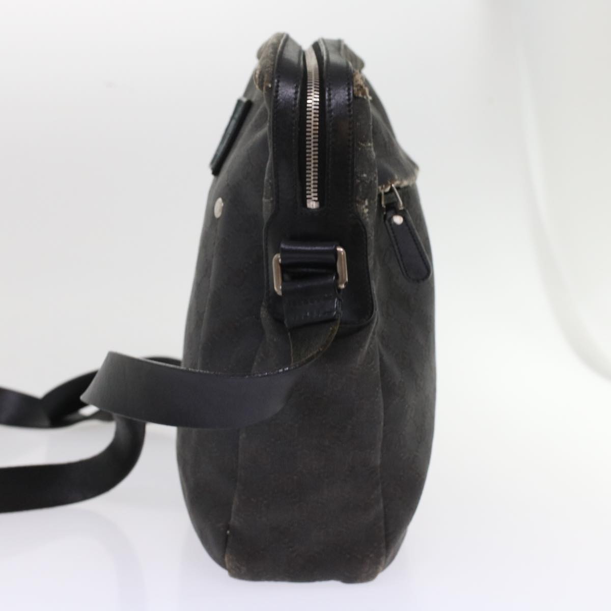 Gucci Leather Canvas Shoulder Bag