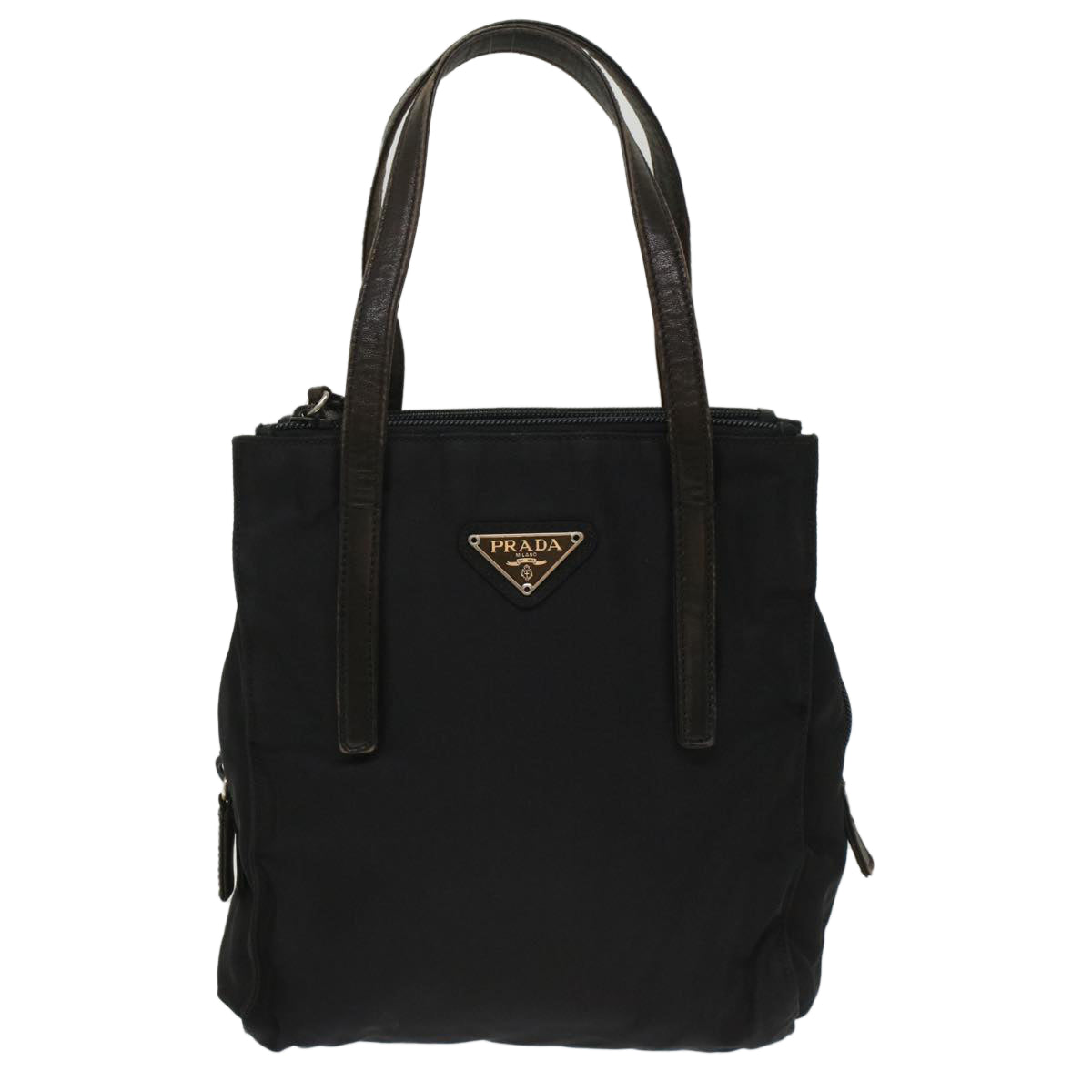 Prada Hand Bag Nylon Black