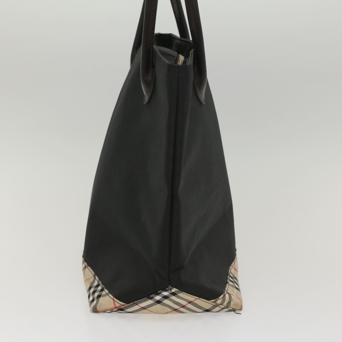 Burberry Blue Label Tote Bag Nylon Black Auth bs8589