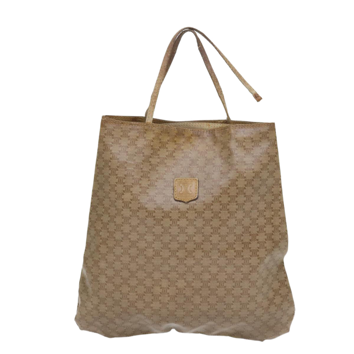 Luxury CELINE Macadam Canvas Pouch Wallet 6Set Brown Beige 9199