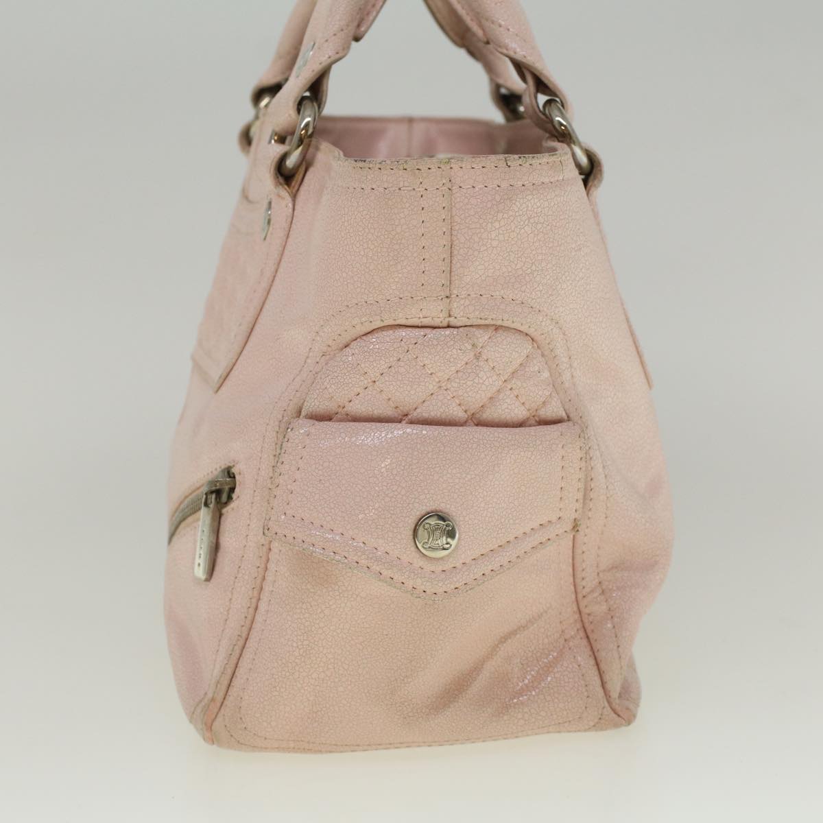 Luxury CELINE Hand Bag Leather Pink 9529