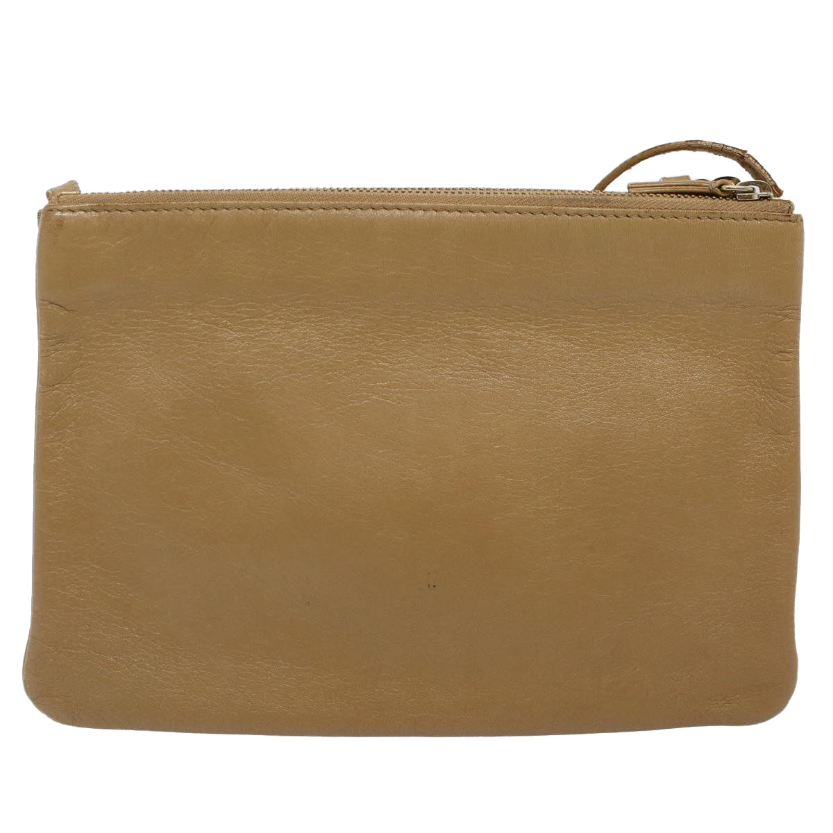 Luxury CELINE Trio PM Shoulder Bag Leather Beige 9583