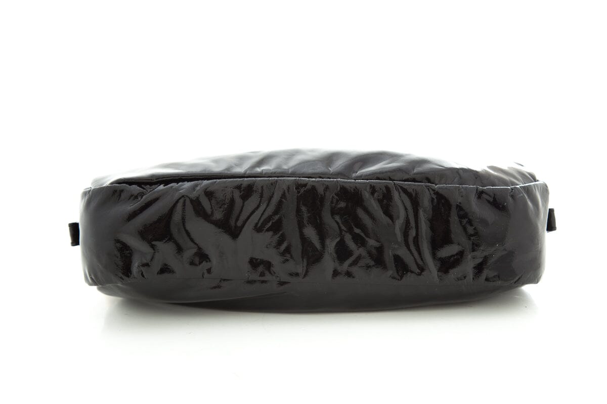 Prada Black Patent Pouch Luxury Handbag