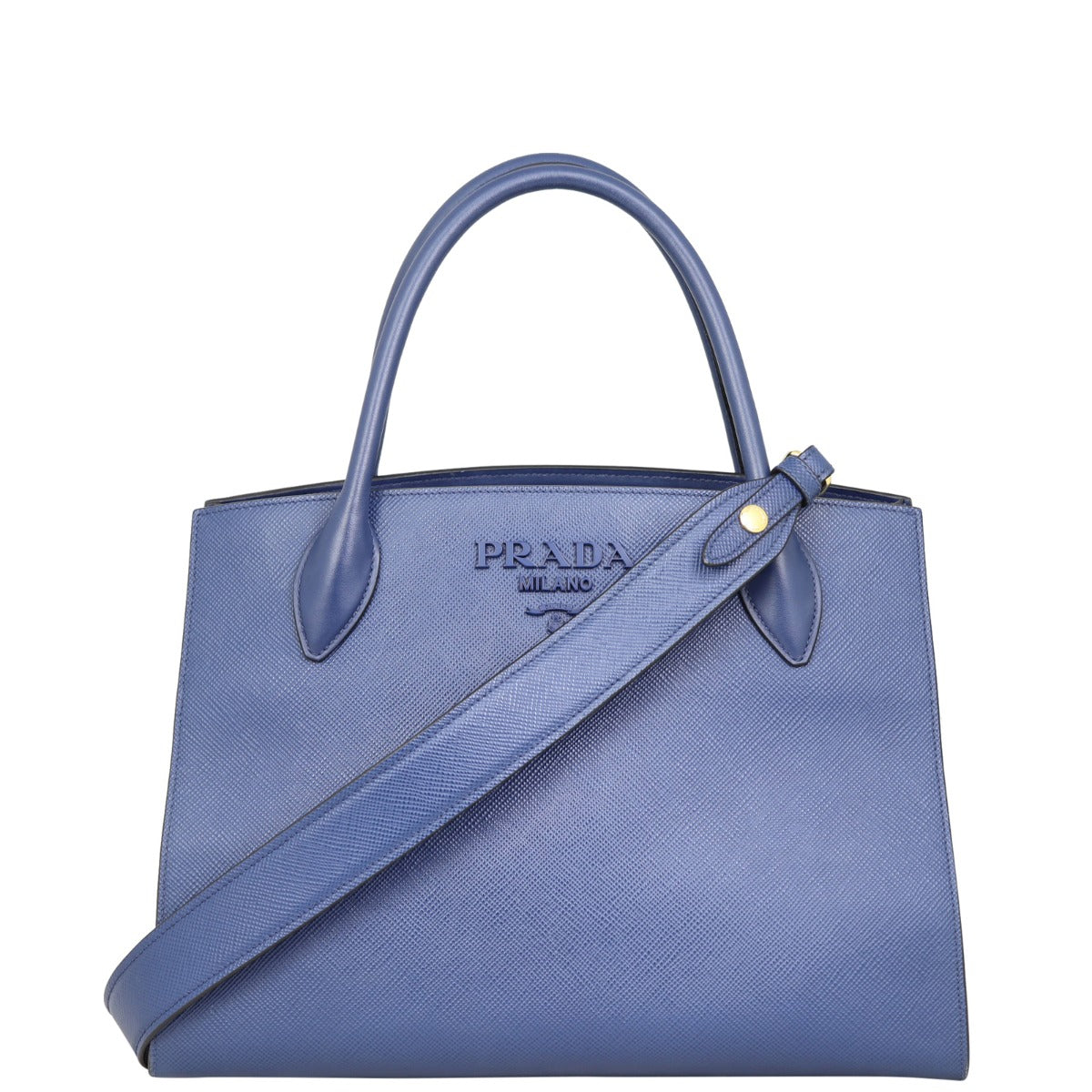 Prada Saffiano Cuir Monogram Medium Bag