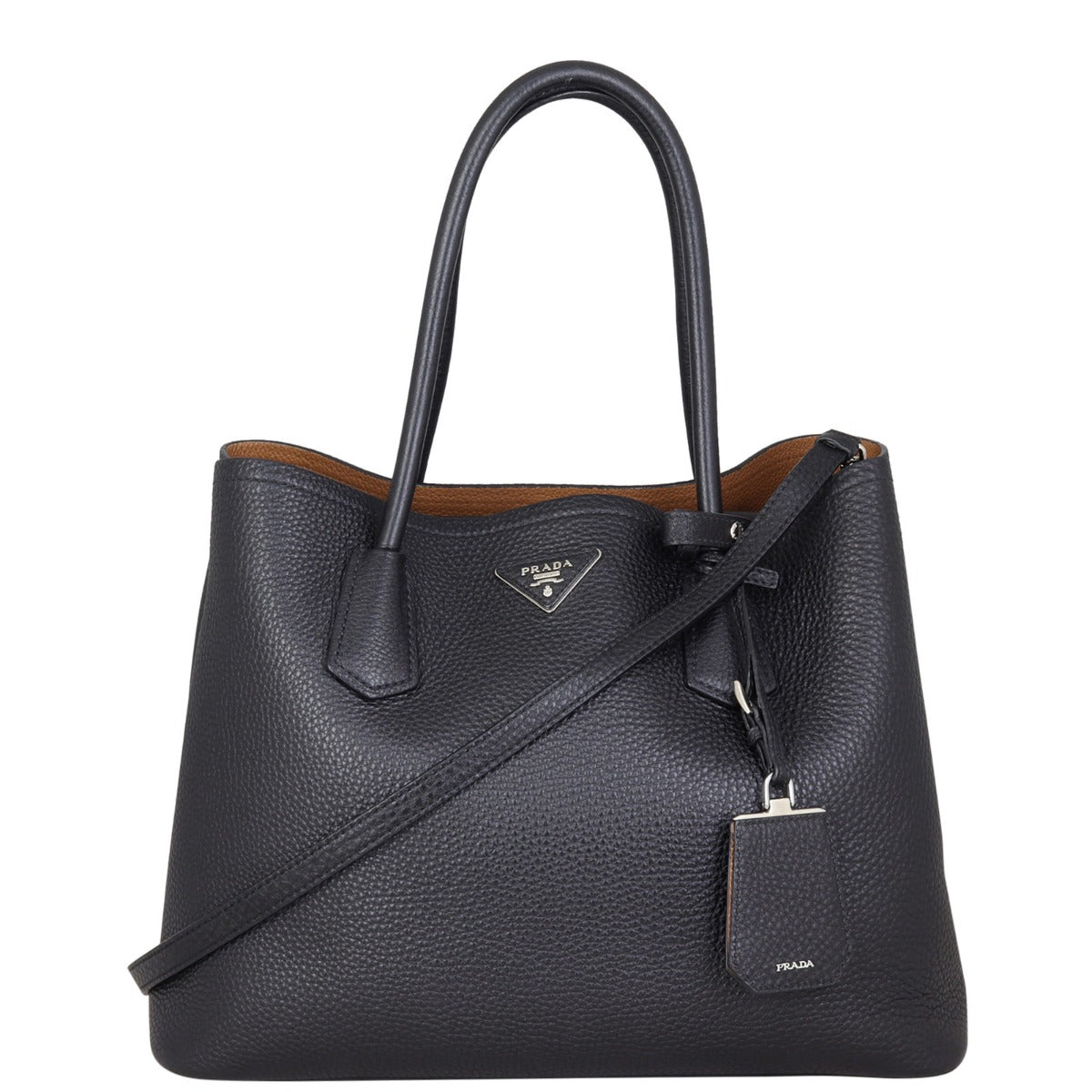 Prada Vitello Daino Double Bag Large