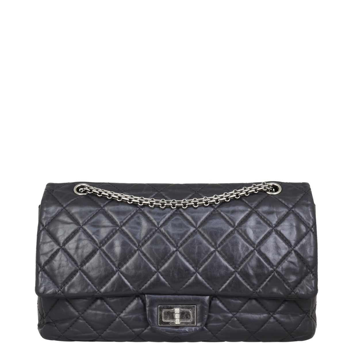 Chanel 2.55 Reissue 227 Double Flap Bag | Silver Hardware