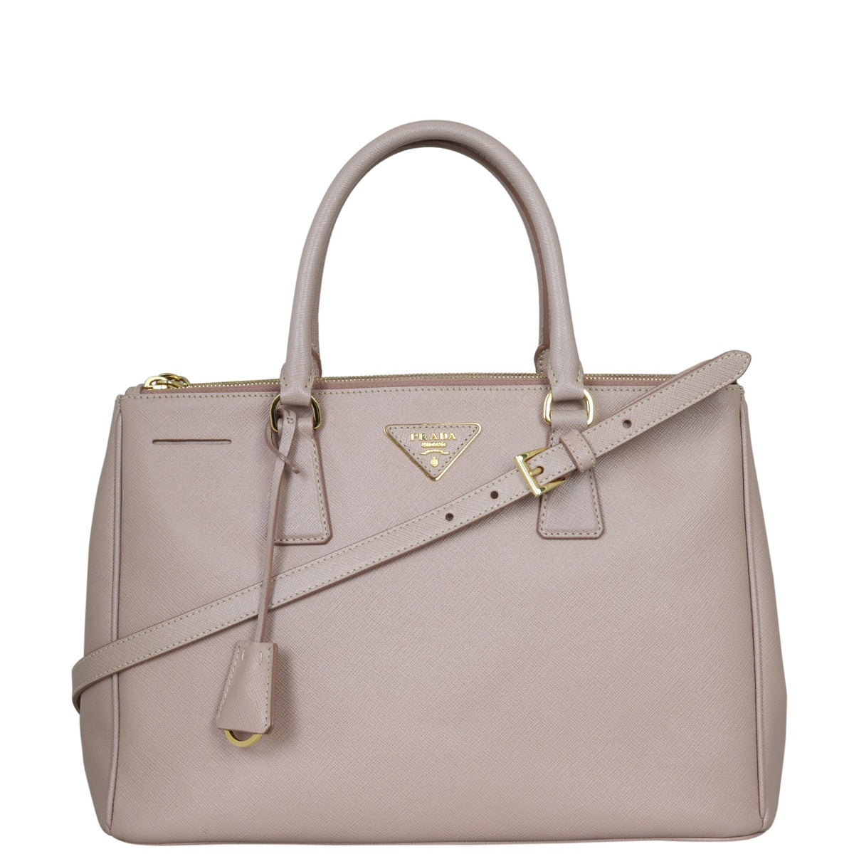 Prada Saffiano Lux Galleria Double Zip Tote Medium