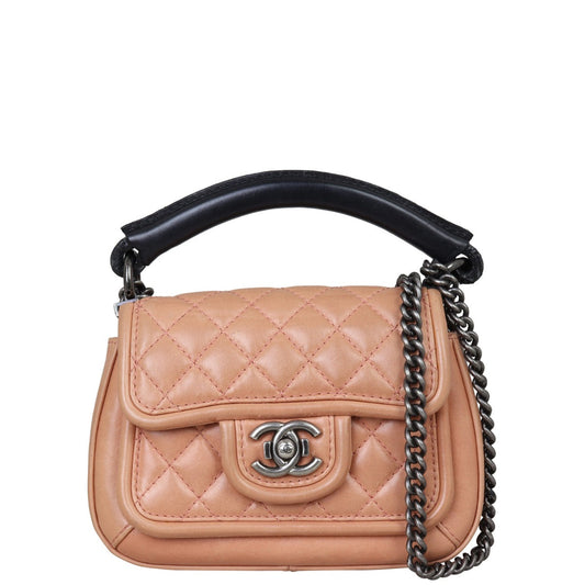Chanel Prestige Top Handle Flap Bag Small