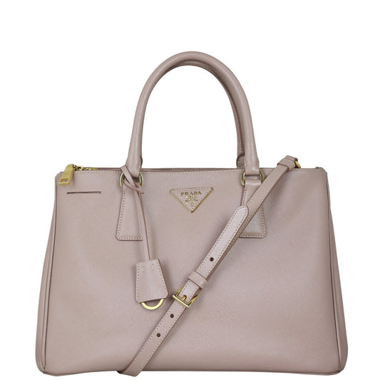 Prada Saffiano Lux Galleria Double Zip Tote Medium