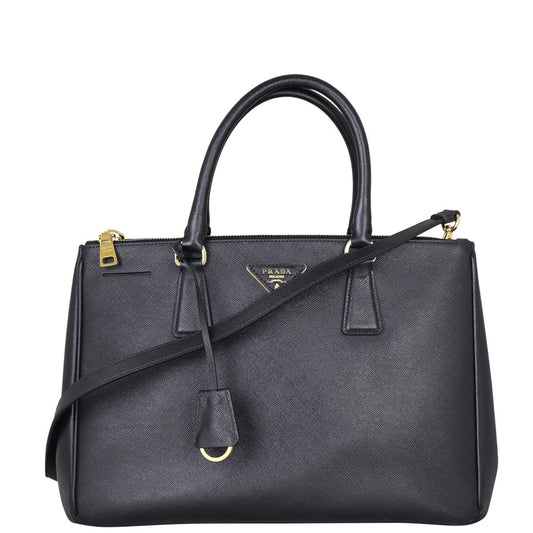 Prada Saffiano Lux Galleria Double Zip Tote Medium