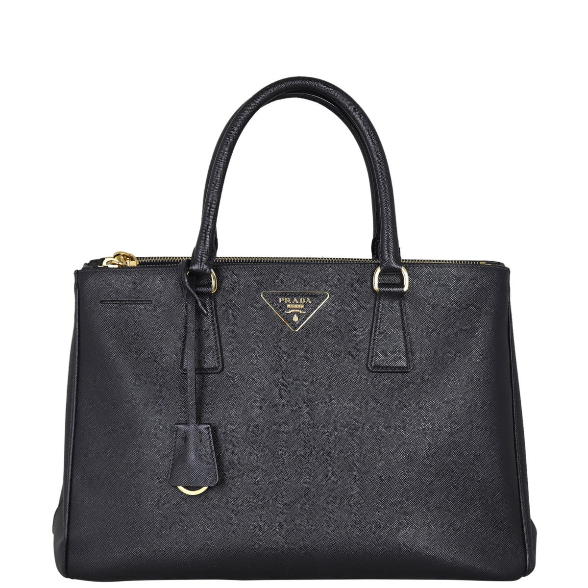 Prada Saffiano Lux Galleria Double Zip Tote Medium