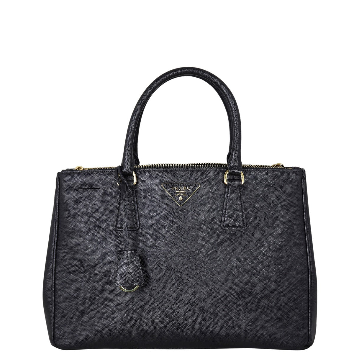 Prada Saffiano Lux Galleria Double Zip Tote Medium