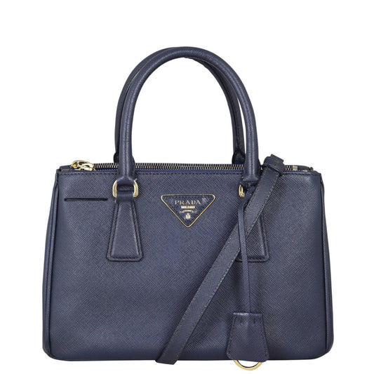 Prada Saffiano Lux Galleria Double Zip Tote Mini