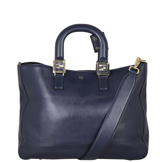 Fendi FF Leather Tote
