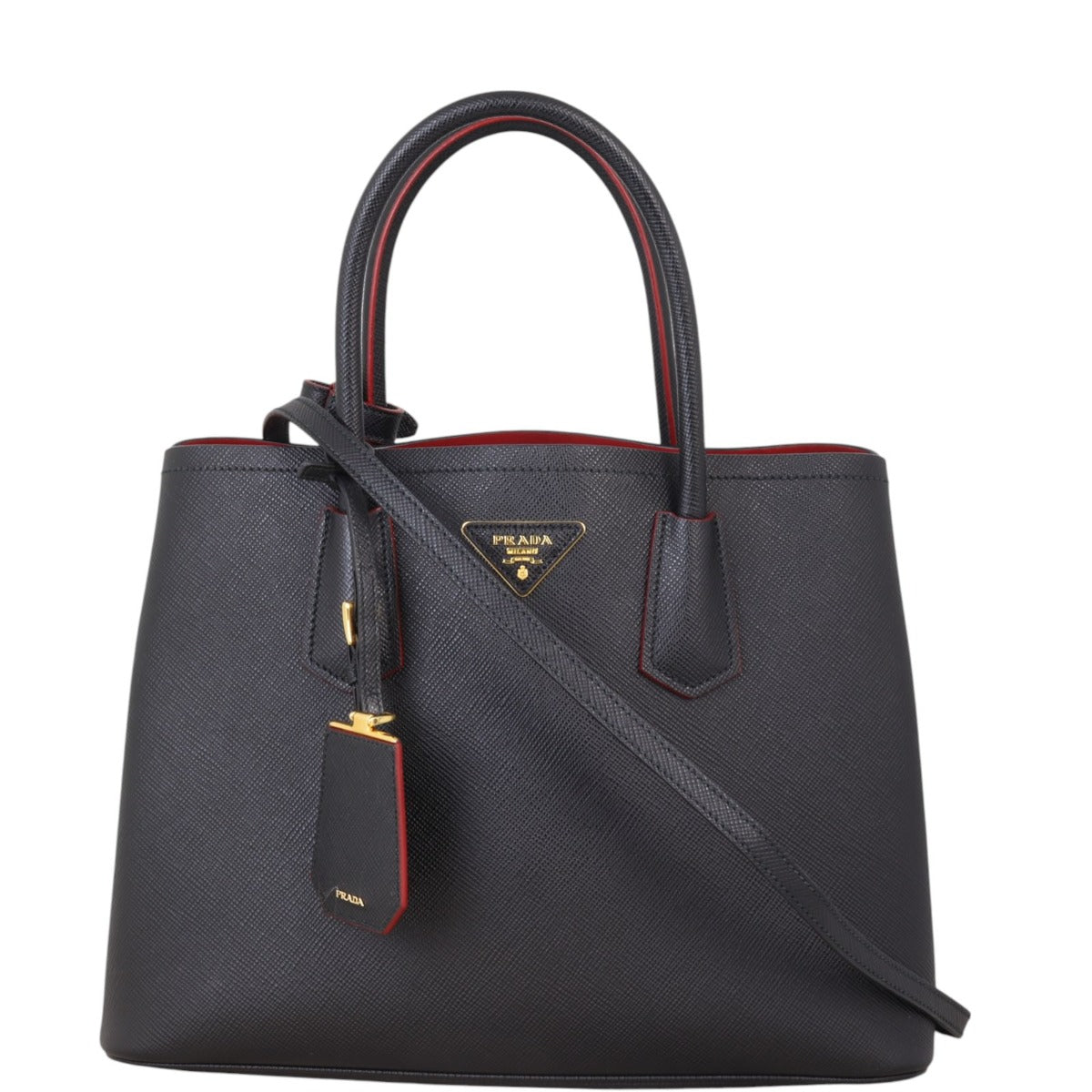 Prada Saffiano Cuir Double Bag Medium