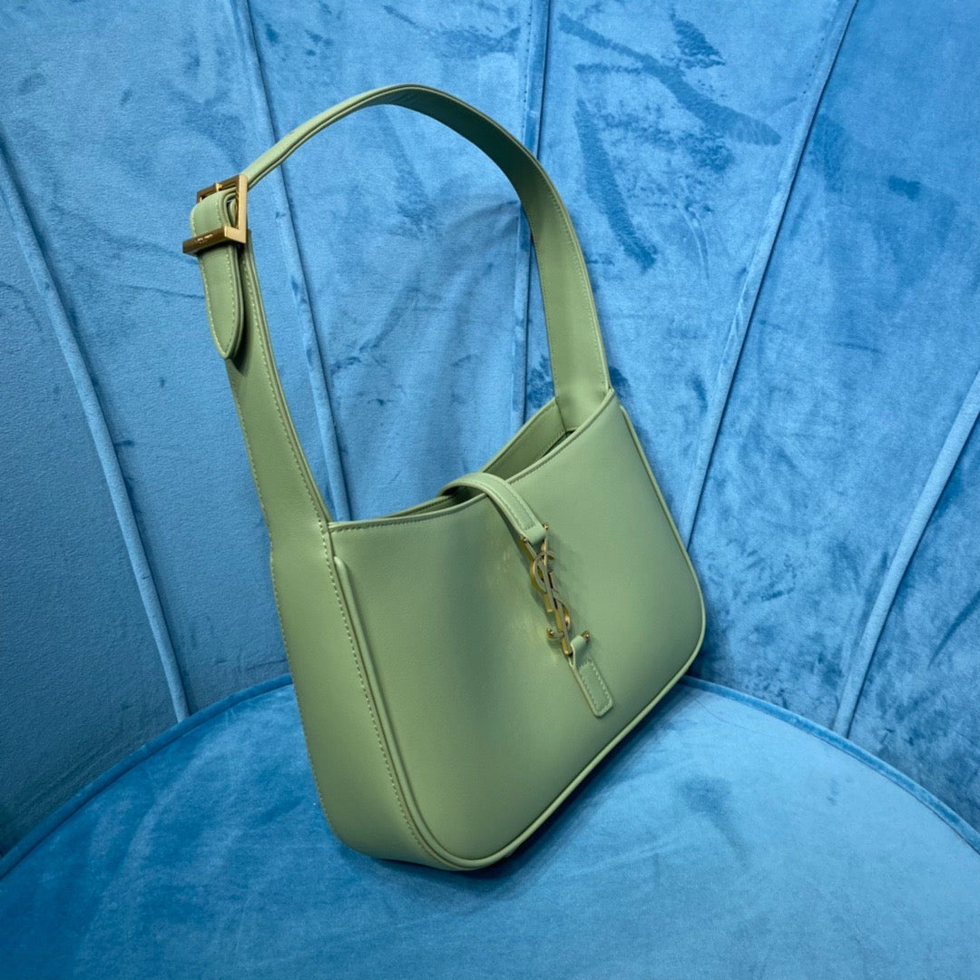 Yves Saint Laurent Hobo Bag In Smooth Light Green