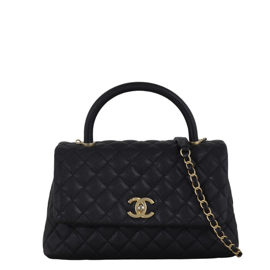 Chanel Coco Top Handle Flap Bag Medium
