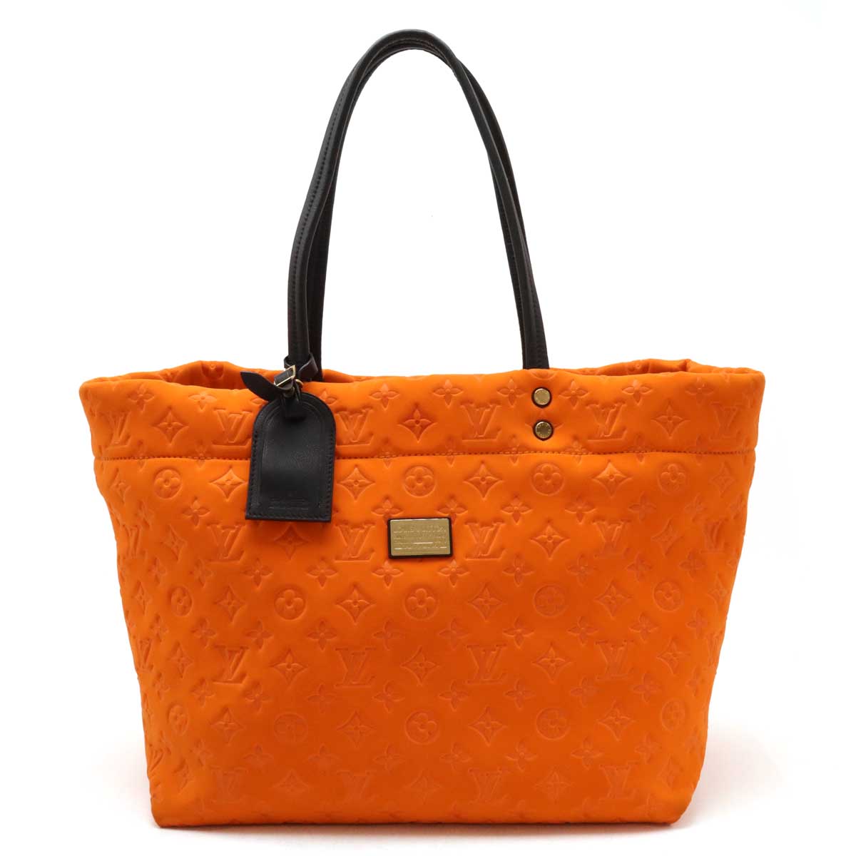 LOUIS VUITTON Louis Vuitton Monogram Cruise Line Scooter MM Tortoise Bag Micro Fiber Orange M92803