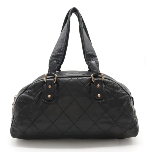 Chanel Chanel Cocomark Mini Boston Bag Shoulder Shoulder Tooth Black Black Black Blumin