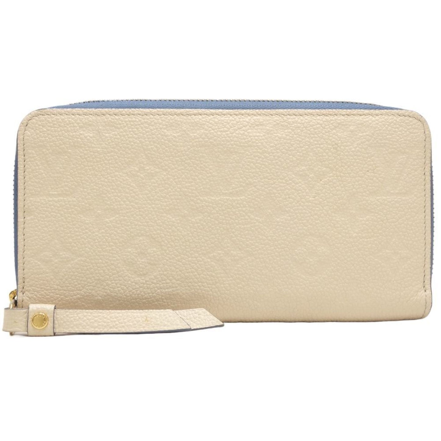 Louis Vuitton blue Jean Leather Long Wallet (Bi-Fold)