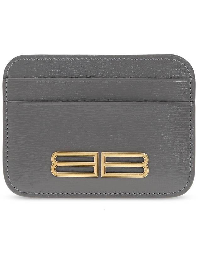 Luxury Balenciaga Trending 2025 Gossip BB Logo Card Wallet Grey