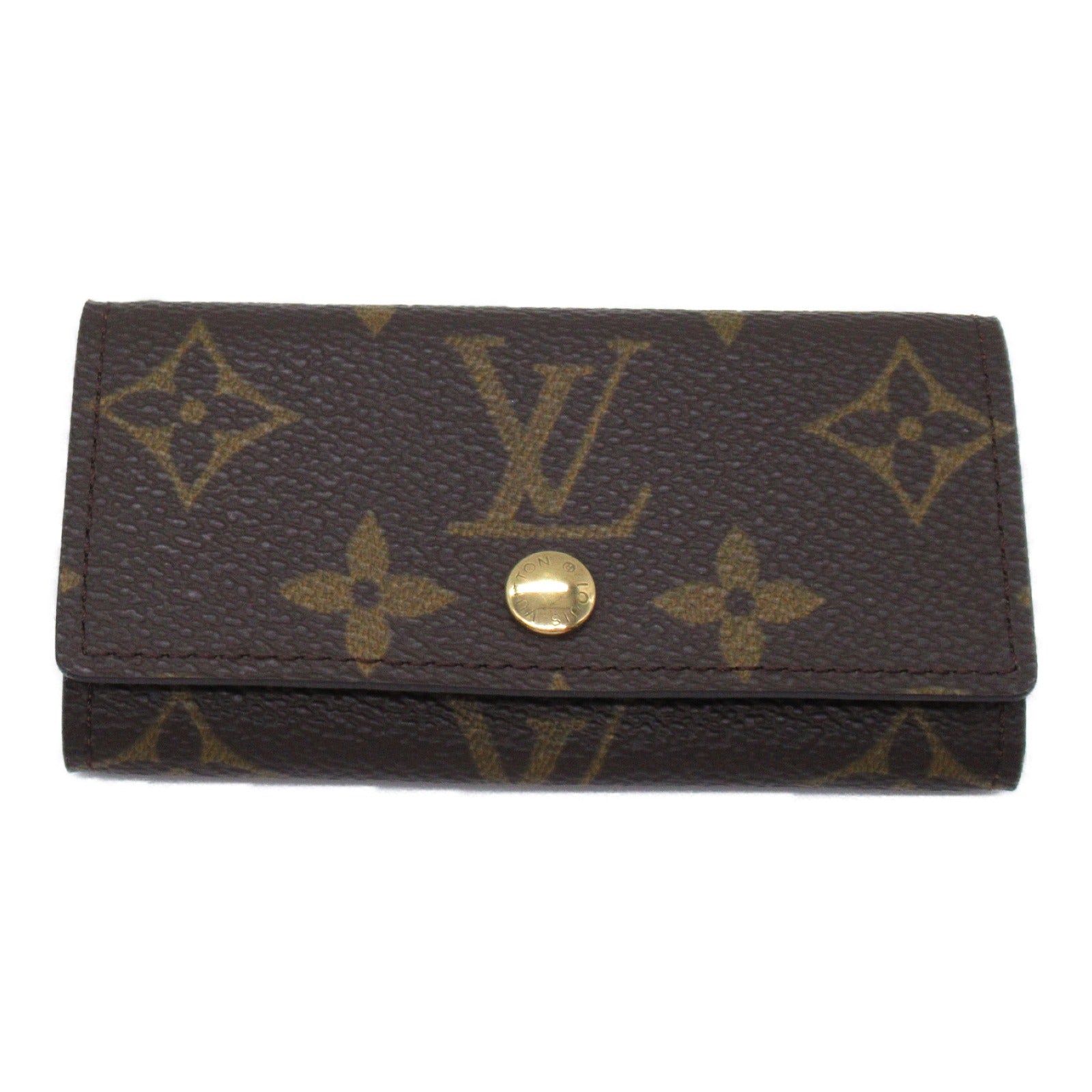 Louis Vuitton Multiple 4 Keycase Keycase Accessories PVC Coated Canvas Monogram Brown M62631