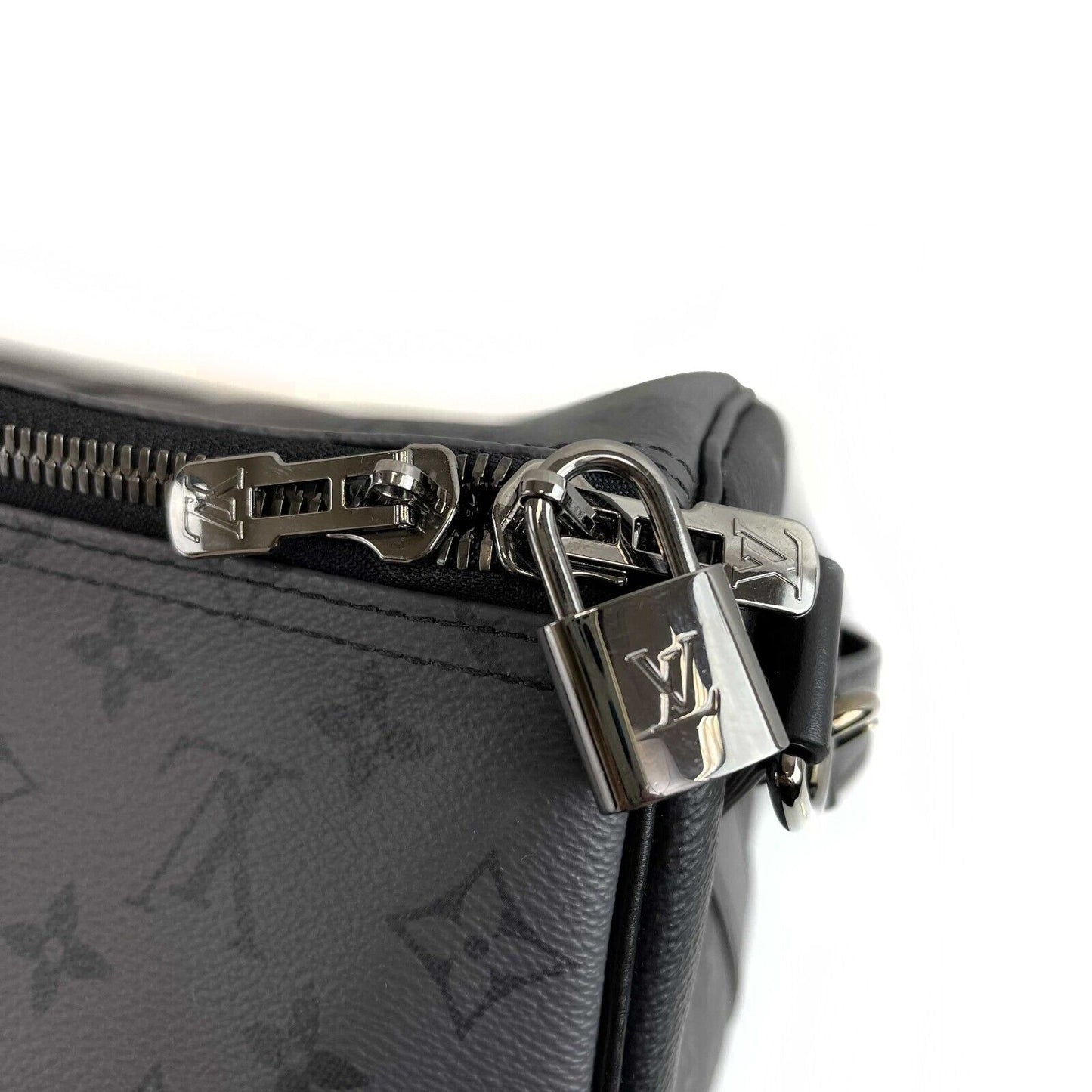 LOUIS VUITTON Keepall Bandouliere 50 Reverse Monogram Eclipse Black Handbag