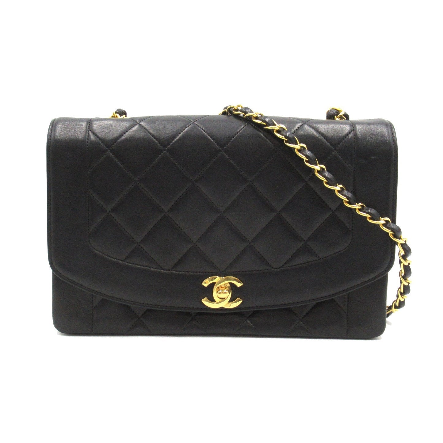 Chanel Chanel Diamond Flap Matrasse Chain Shoulder Bag Black A01165