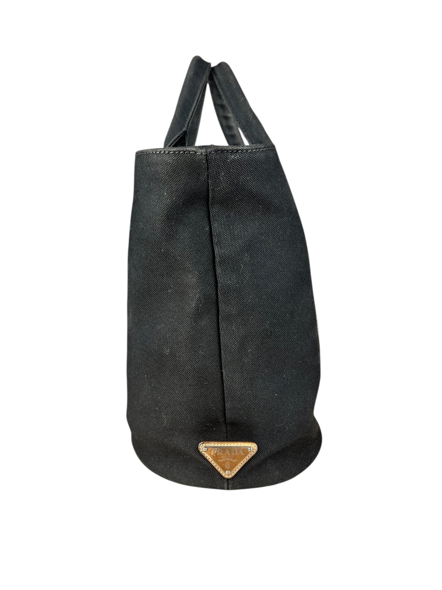 Prada Black Canapa 2Way Handbag