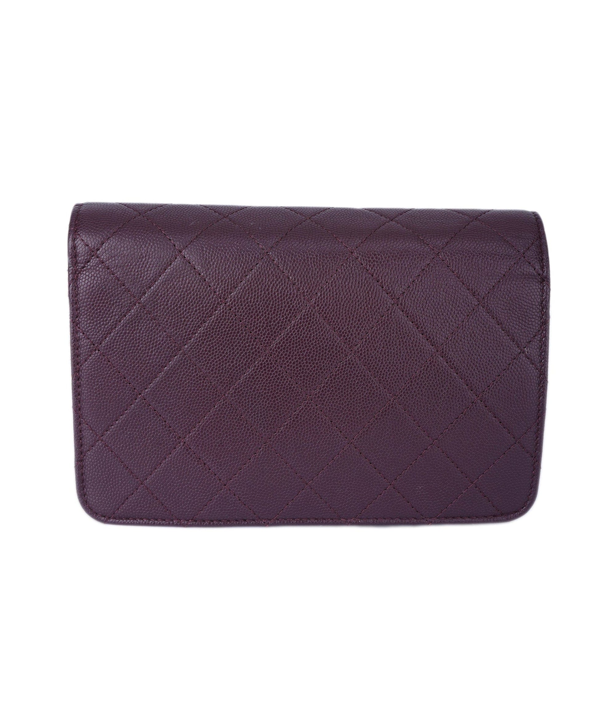 Chanel Burgundy CC Suede Crossbody ALL0869