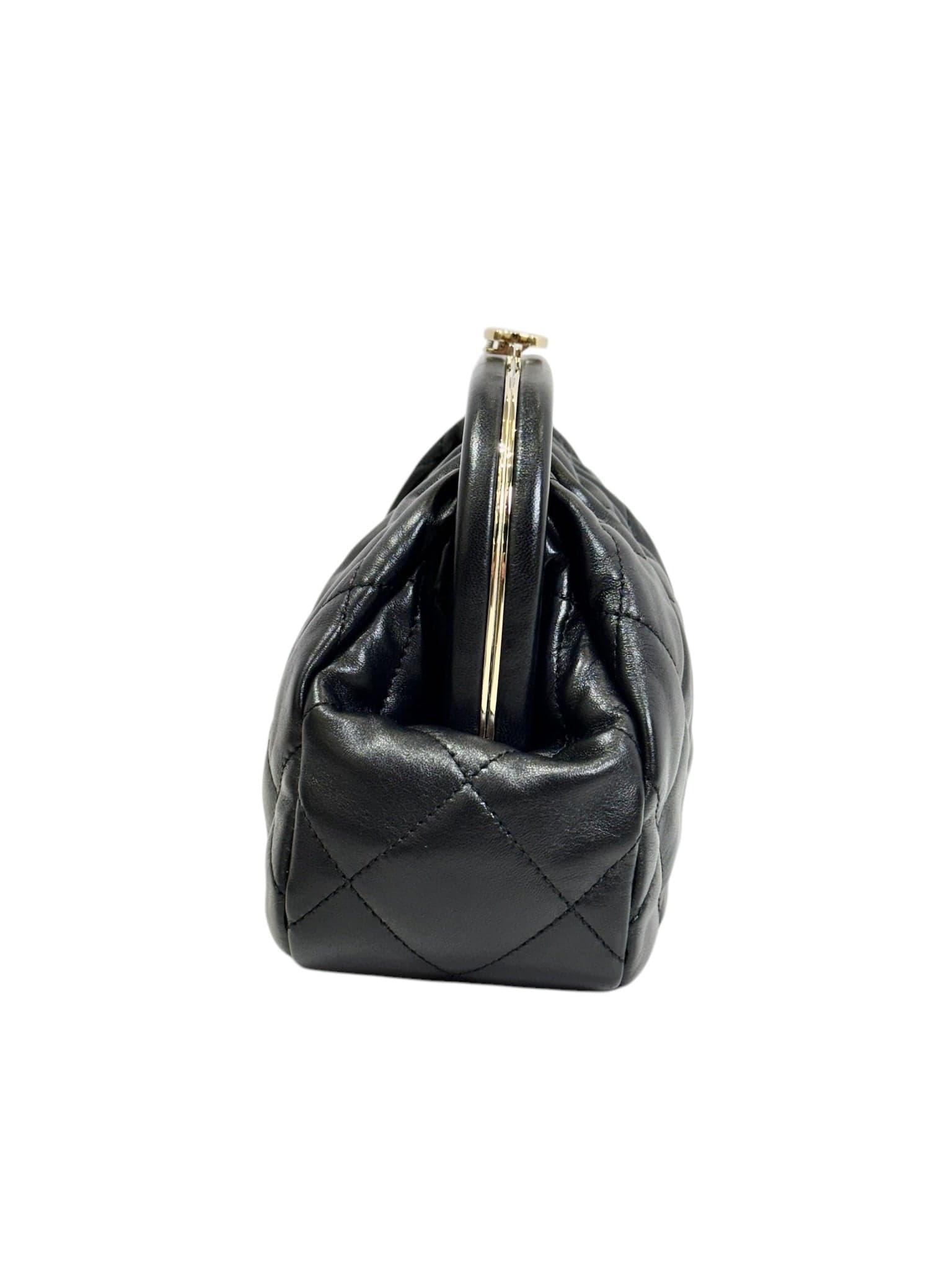 Chanel Black Evening Chain Clutch Bag ACJA8TH0