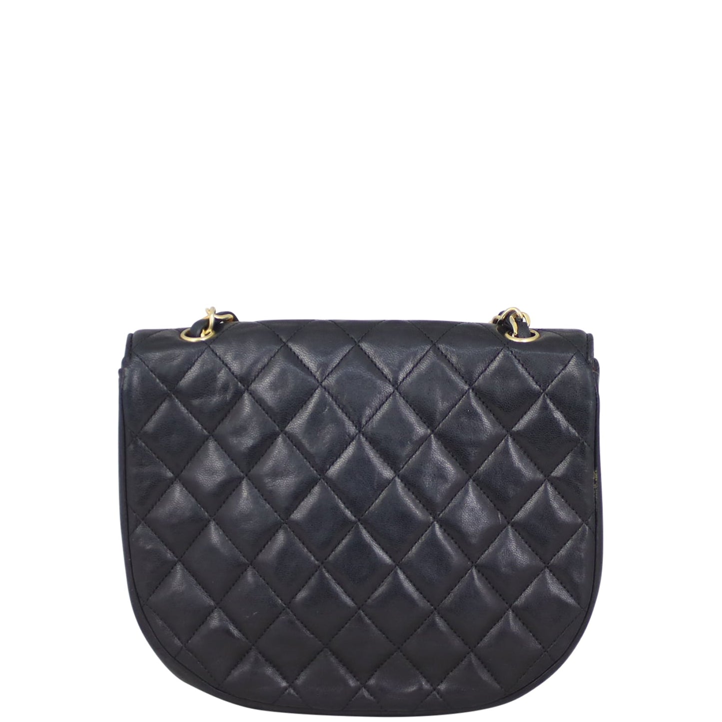 Chanel CC Round Quilted Flap Bag