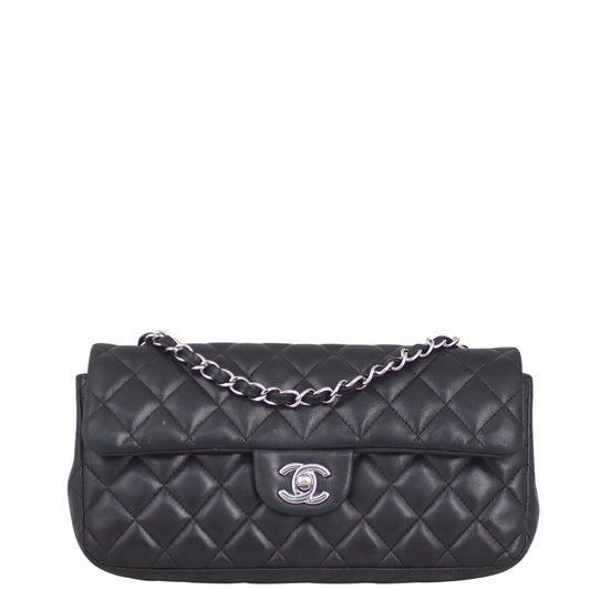 Chanel East West Flap Bag | Black