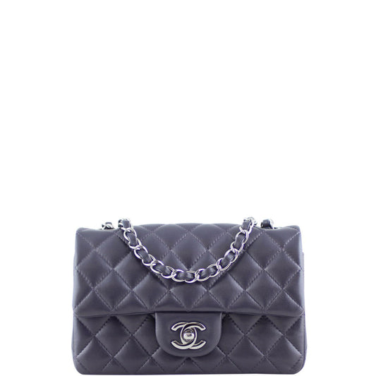 Chanel Classic Flap Mini Rectangular Bag | Deep Purple