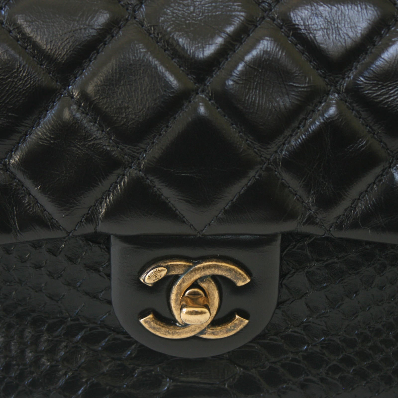 Chanel Python Flap Bag