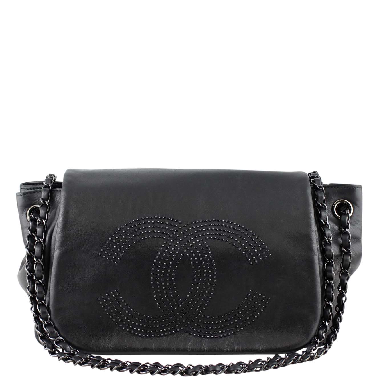 Chanel Studded Accordion Flap Bag