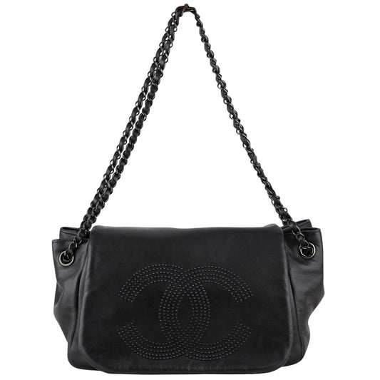 Chanel Studded Accordion Flap Bag