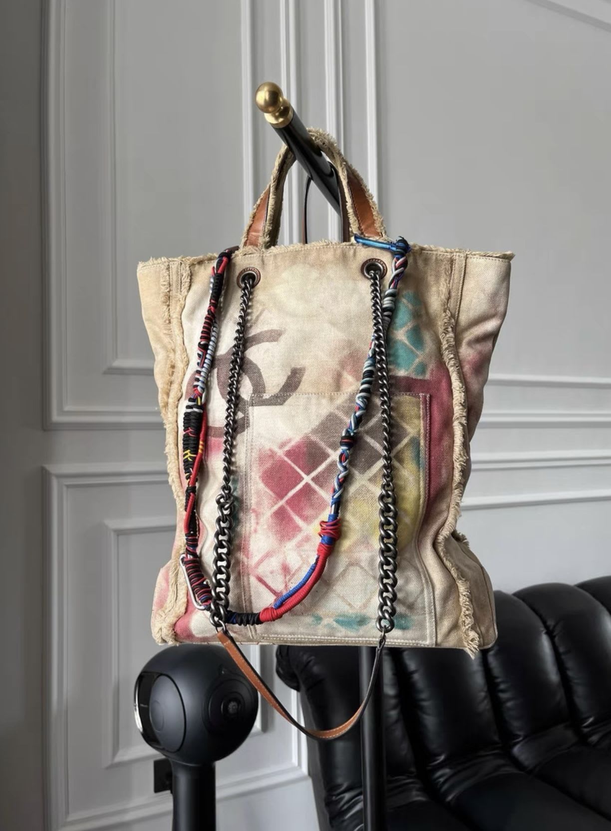 Chanel graffiti tote bag