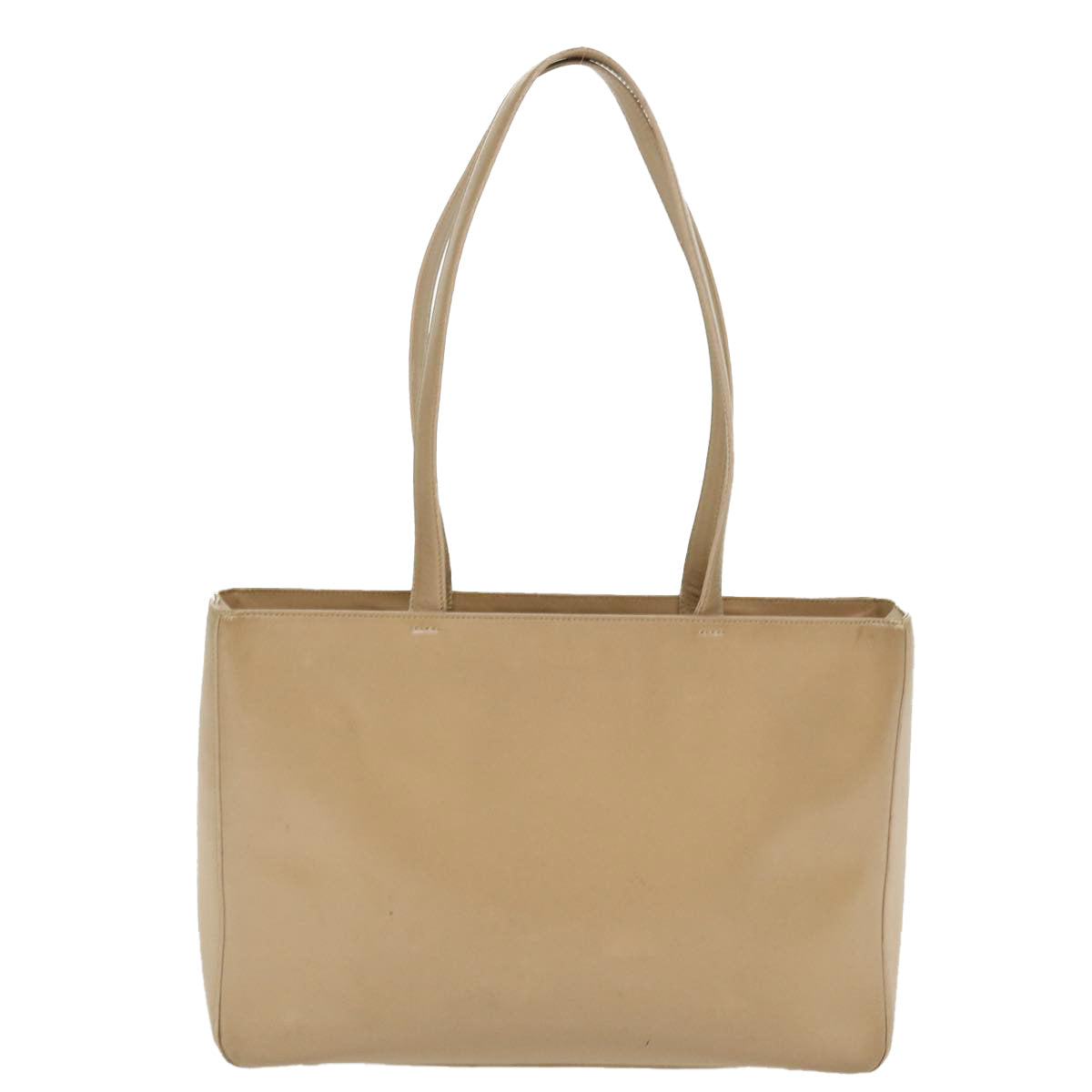 Prada Shoulder Bag Leather Beige